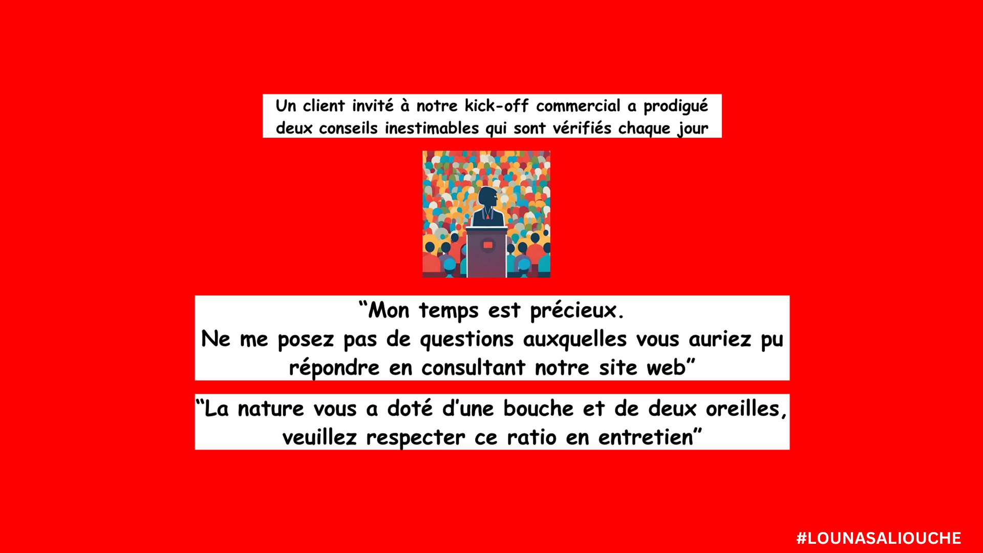 Commerciaux, soyez préparés lorsque vous rencontrez un Client